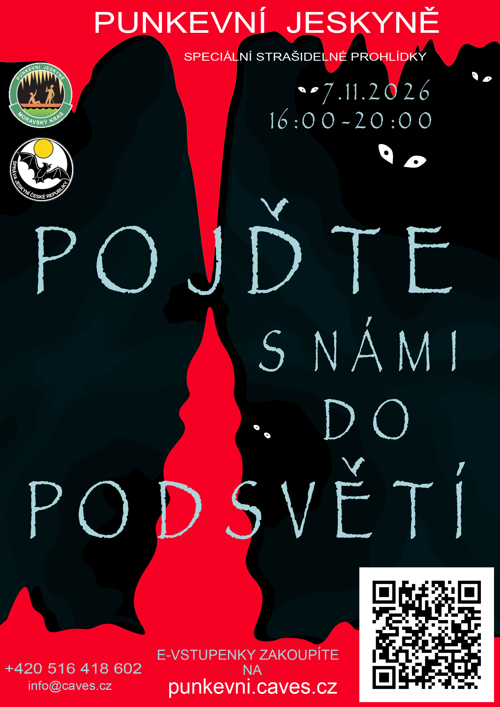 Punkevní jeskyně - kostýmované prohlídky 2026