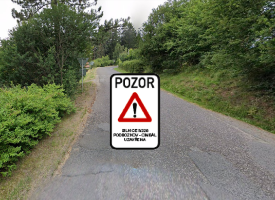Bozkovské dolomitové jeskyně - uzávěra příjezdu
