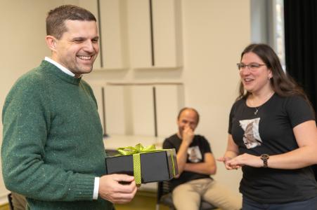 Návštěva minstra ŽP P. Hladíka v Domě přírody MK, 22. 1. 2024