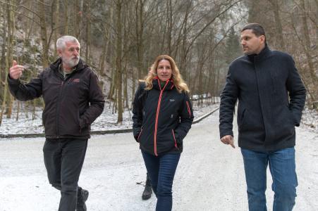 Návštěva ministra Petra Hladíka v Punkevních jeskyních, 22. 1. 2024