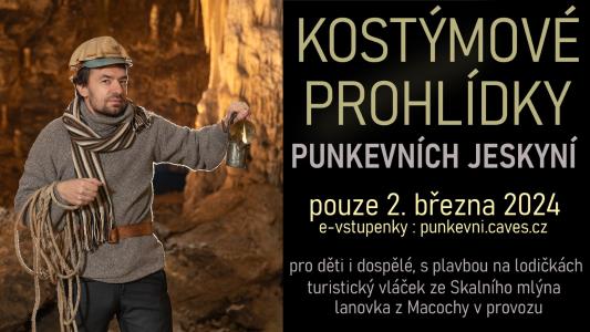 Kostýmové prohlídky Punkevních jeskyní